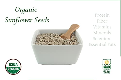 Organic Sunflower Seeds-Kernels-Hulled Raw Non-Gmo Unsalted Keto Vegan (10Lb) #TOP1