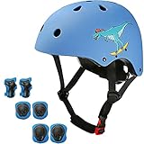 MooFee Kids Skateboard Helmet, Kids Bike Helmet for Ages 5-10 Boys Girls, Kids Helmet with Knee...