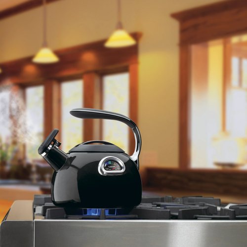Cuisinart Perfectemp Porcelain Enameled Teakettle, Black #TOP2