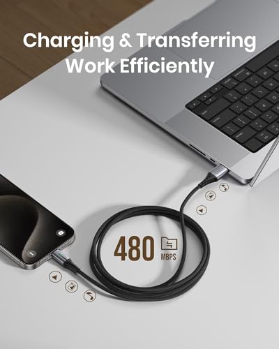 INIU USB C Charger Cable, [2m White] 3.1A Type C Cable Fast Charging, Braided USB A to USB-C Phone Charger Cable USBC for iPhone 17 16 Pro Samsung Galaxy S25 S24 S23 Huawei P9 Pixel 10 9 iPad etc. - Image 6