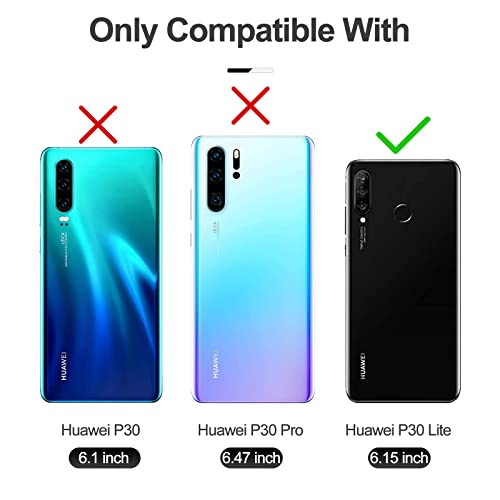 DENDICO Case for Huawei P30 Lite/Nova 4E, Classic PU Leather Magnetic Wallet Case - Image 2
