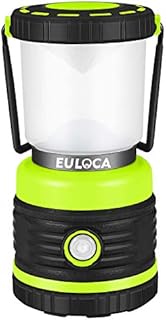 EULOCA Portable LED Camping Lantern, Massive Brightness with Fully Adjustable 360 Arc Lighting 1200lm, Dimmable, 4 Lighting Modes, Tent Light for Home, bivvy, Garden, Outdoor, Hiking, Fishing