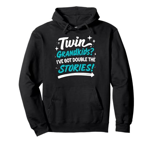 Twin Grandkids I've Got Double the Stories Twin Grandpa �p�[�J�[