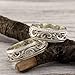 icedout 14K White Gold Plated Wedding Leaves Filigree Style Couple Matching Band Ring Set For His Her 14K White Gold Plated Promise Ring 925 Sterling Silver Handmade Aniversary Ring Morden Jewelry