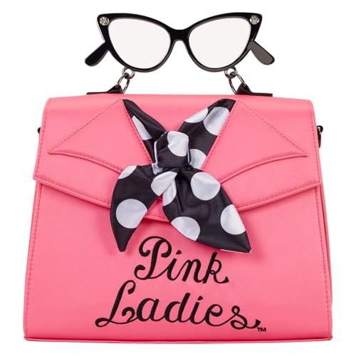Sac Loungefly Grease Pink à bandoulière en similicuir vintage pour femme