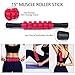 JOYENERGY 5 in 1 Foam Roller Set, Trigger Point Foam Roller Patented, Massage Stick, Massage Ball, Resistance Band for Deep Muscle Massage Pilates Yoga, Fitness Exercise for Whole Body