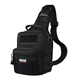 Seibertron Tactical Outlaw Sling Pack with Shoulder Sling for Everyday Carry Molle Multifunctional Day Bag for Carrying Concealed Weapon