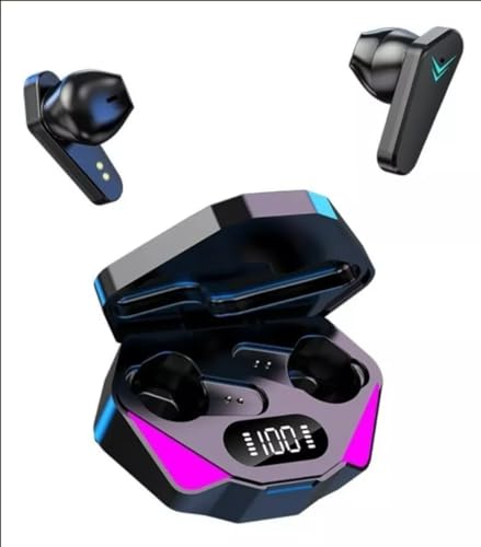 HPPZDQ X15 Fone de Ouvido Sem Fio TWS Bluetooth Preto Auricular Controle de Toque Gamer - Com LED,...