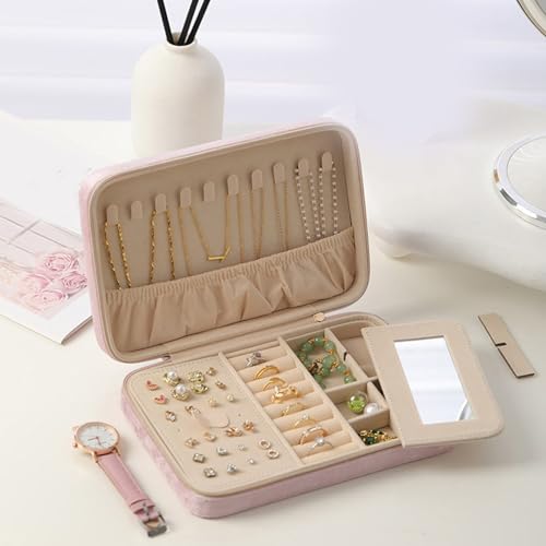 Boîte à bijoux polyvalente et étui de rangement compact pour protéger vos articles - 6