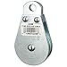 Pulley Block, 3/16 in Max. Cable Size, Designed Fit Wire Rope, 2 in Sheave Outside Dia,210416545