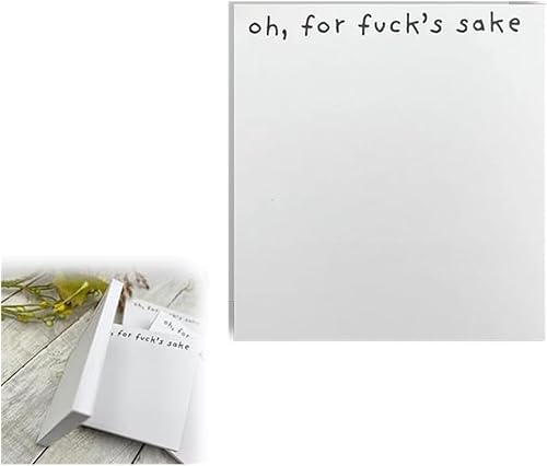 Divertida nota adhesiva What The Fucks F*ck, Bloc de notas adhesivas, divertido accesorio de escritorio atrevido y grosero, regalos para amigos,