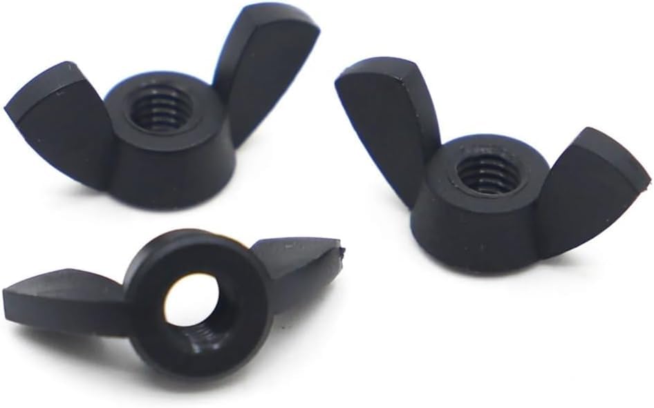 Wing nut, Hand Twist nut, Wing Nuts Black ABS Nylon Nut Wingnut(M10 1pc)