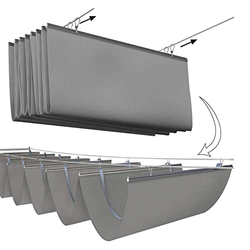 Toldo vela de sombra impermeable contra rayos UV y lluvia en porche exterior