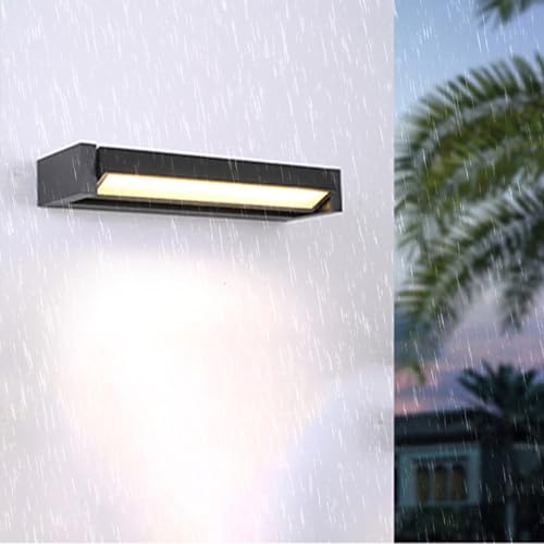 Luminaire mural extérieur IP65 étanche avec éclairage LED orientable noir 53cm