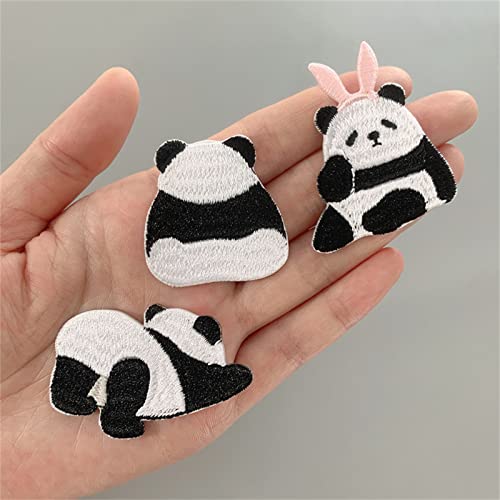 Mozzyyee 6Pcs Panda Embroidery Patches Sew On Or Iron On Patches For Bags Clothing Repair Decoration Backpacks Jackets Jeans Hats Sewing Diy Crafts (6Pcs) #TOP6