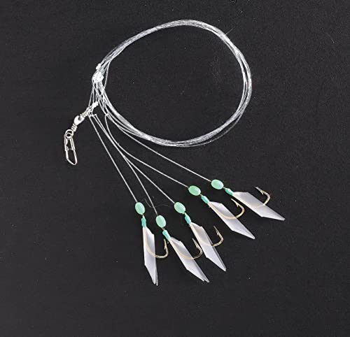 Piscator Bait Rig, Glow Beads, White/Luminous 4