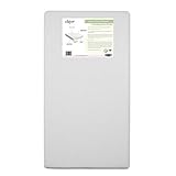 Clevr Premium Gel Memory Foam Baby & Toddler Crib Mattress with Waterproof Ultra Soft Bamboo Fabric Cover, Removable Washable White Cover