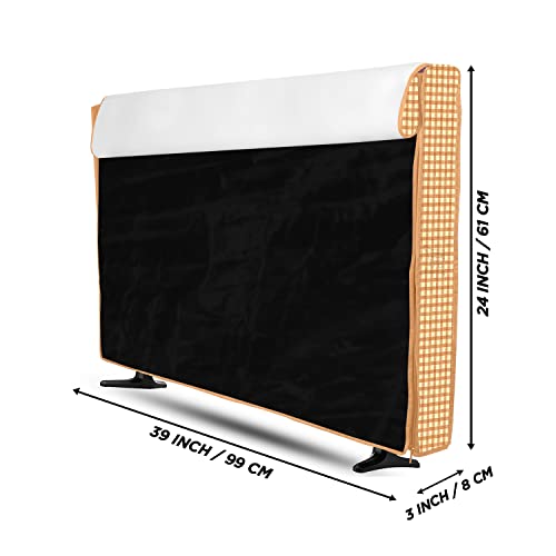 Image of Transparent LCD /LED T.V Protector Cover with Zipper Enclosure for 42 Inch Suitable for All Major Brand & Model (Color-Brown, Size-39x3x24 Inches)