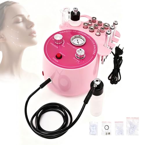 YUZINO Máquina de microdermoabrasión 3 en 1, removedor de puntos negros, máquina hidráulica al vacío, masajeador facial para el hogar, dispositivo de belleza para el cuidado de la piel, para uso
