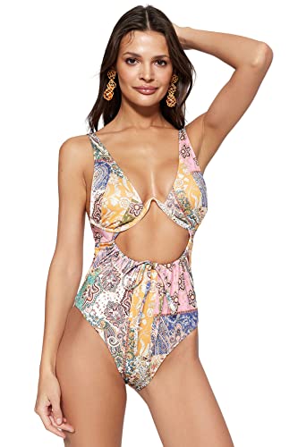 Maillot de bain tricoté motif ethnique Trendyol galbant et confort