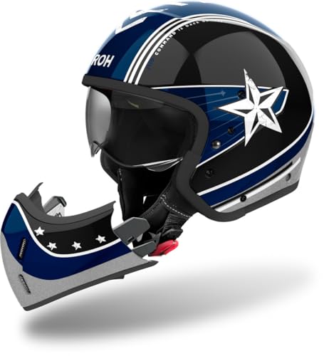 AIROH J 110 Command Ocean Gloss XL casco de moto convertible azul 2