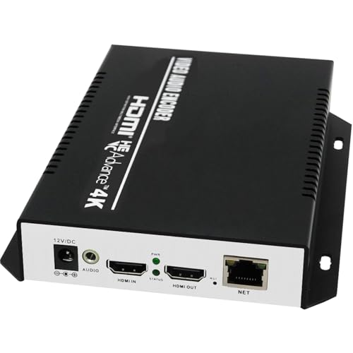 ORIVISION 4K HDMI H265 H264 MPEG4 Video Encoder, Encoders Support Max 4 Streams Output, IPTV Encoder Support HTTP(S) RTSP RTMP RTMPS SRT UDP RTP FLS FLV Multicast for Facebook YouTube Live Streaming