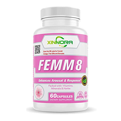 Xinnora Femm8 Libido Enhancer for Women with Ginseng, Pure Horny Goat Weed, Tongkat