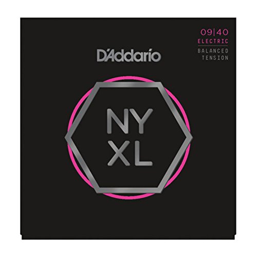 D'Addario NYXL0940BT Nickel Wound E-Gitarrensaiten, Balanced Tension Super Light, 09-40