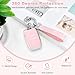 PIFOOG Key Fob Cover for Kia 4 Button Pink Bling Keychain Car Keys Case Shell Accessories for Kia Optima Sorento Soul Sportage Forte NIRO Rio Full Protector Covers Girly Women TPU