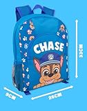 Paw Patrol Boys Backpack in Blue | Chase Is On The Case Dog Rucksack for Kids | Comfortable Adjustable Straps Character Schoolbag | Spacious & Organised Childrens Bag for School Nursery and Play - Image 4