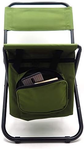 HTTMT Multi-use Backpack Chair Stool with Cooler Bag Hiking Fishing Camping Picnic [Item Number: ET-Seat002]