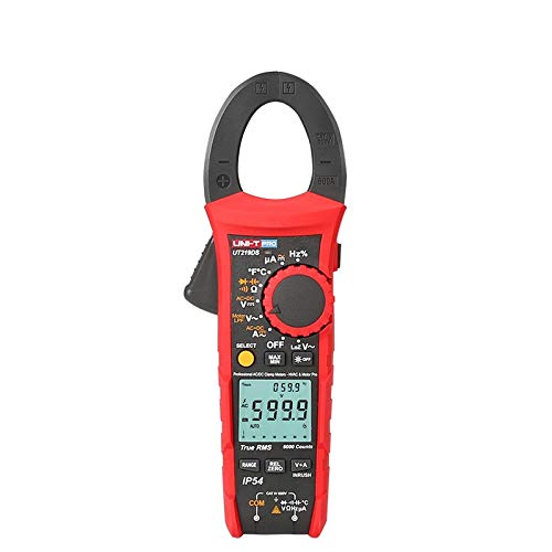 UT219DS IP54 600A True RMS Professional Digital Clamp Meter Jaw 33mm, LOZ ACV: 600V, DC Voltage: 600V, Resis.: 60MΩ, Capacitance : 60mF, Freq.: 600Hz~40MHz, Duty Cycle: 0.1%~99.9%, Temp.: -40~1000℃