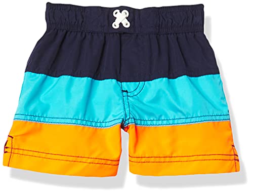 IXtreme Boys' Printed Swim Trunks, Orange, 24M
