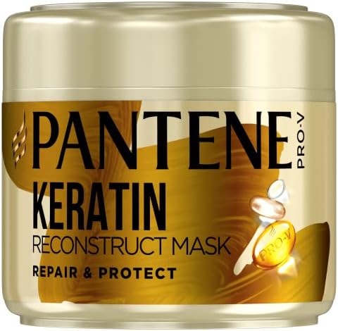 Pantene Keratin Hair Mask & Treatment For Dry And Damaged Hair, Repair & Protect, VALUE PACK, Helps Repair 6 Months Of Damage, Treatment With Micro-Nourishers, Helps Strengthen And Nourish, 485 ml
