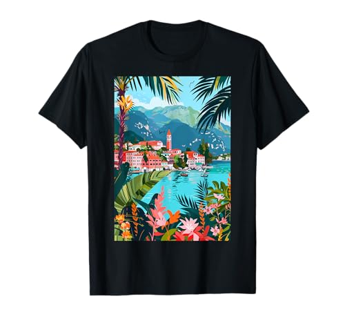 Lago como Italia Arte Camiseta