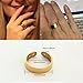 HOMEZO Vayro Ring, Calmi Ring - The Original, with 4 Strong Magnets, Adjustable Open Stainless Steel Rings (Gold)