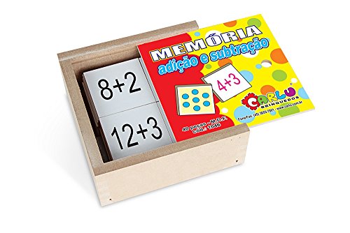 Carlu Brinquedos - Jogo da Memória, 3+ Anos, 40 Peças , Color Multicolorido, 1046