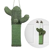 PetnPurr Cactus Cat Scratching Pad – Protect Your Furniture with Natural Sisal Scratcher for Hanging on Doorknobs or on The Wall