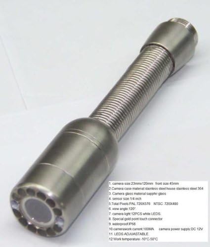 Gowe Underground Pipe Detector Camera System with Flexible Push Cable Reel Z710DK