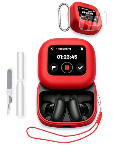 Anker Soundcore Liberty 5 Pro MAX�C���z���p�P�[�X�A�\�t�g�V���R���ی�|�[�^�u���X�N���b�`�ϏՌ��A2�p�b�N�X�N���[���v���e�N�^�[&�N���[�i�[�L�b�g&�J���r�i&�X�g���b�v�t���A���b�h