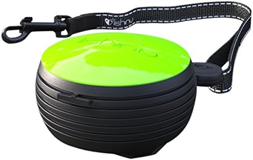 Lishinu Hand Free Retractable Dog Lead, Neon Green