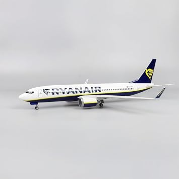 Extra Large Ryanair Boeing 737 Aircraft Model - 185 Scale Resin Model Airplane Toy Collectable Gift