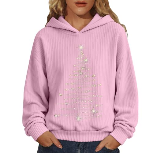 Christmas Sweatshirts For Women Plus Size Graphic Hoodies Sweat Top - image 2