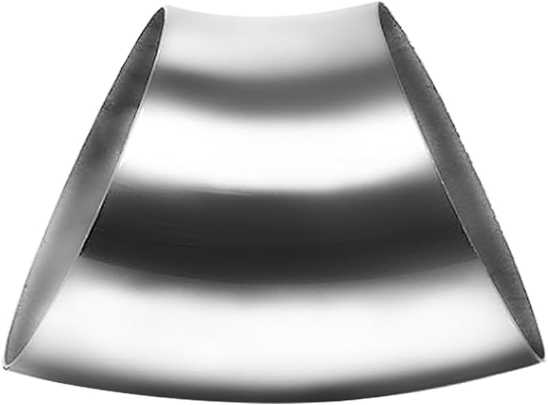 Curva de escapamento 45° em aço inoxidável SS304 cotonlake, diâmetro externo de 89 mm – 1 unidade