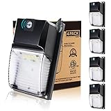 HiBay 18W Dusk to Dawn Outdoor LED Porch Lights Wall Mount, Super Bright 1980LM 5000K Daylight Light