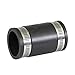Supply Giant 6I44 Flexible Pvc Coupling with Stainless Steel Clamps, 1 Inch, Black