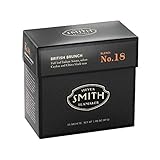 Smith Teamaker | English Breakfast - British Brunch No. 18 - Assam, Ceylon & China Black Tea | Sugar-Free, Non-GMO, Plant Based Caffeinated Full Leaf English Breakfast Black Tea (15 Sachets, 1.48oz each)