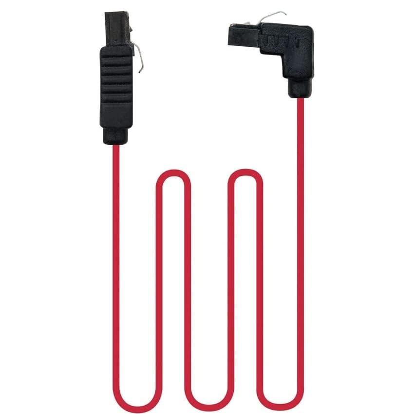 PRENDELUZ Cable SATA de datos acodado, 0.5 m, con anclajes, ideal para conexiones seguras entre discos duros y placas base.