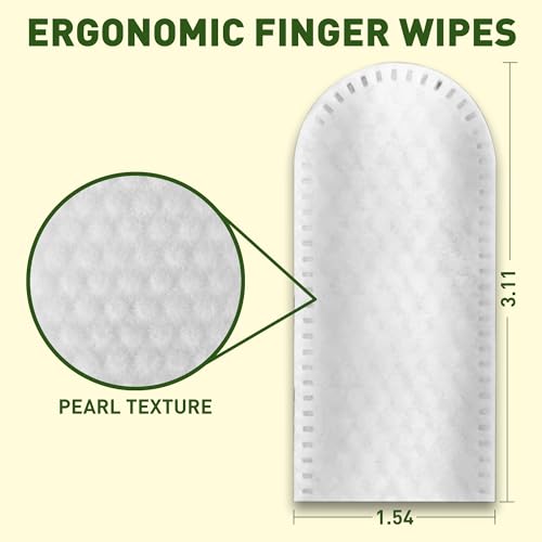 ORDORA PET Ear Finger Wipes for Dogs & Cats -50 Pcs - Gently Remove Ear Wax, Debris - Sooths & Deodorizes - Relieve Ear Itching & Inflammation