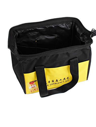 Kit de Emergencia para Auto Bolsa Nylon Negro Amarillo miniatura 3